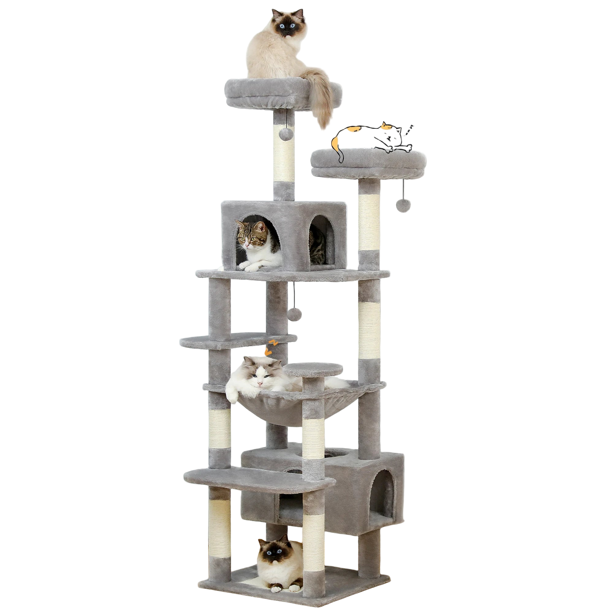 Großer Kratzbaum für Katzen