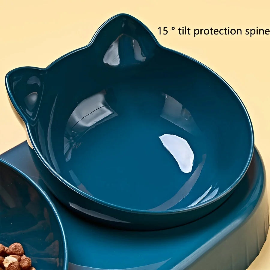 3-in-1 Katzen Napf Set mit Wasserspender
