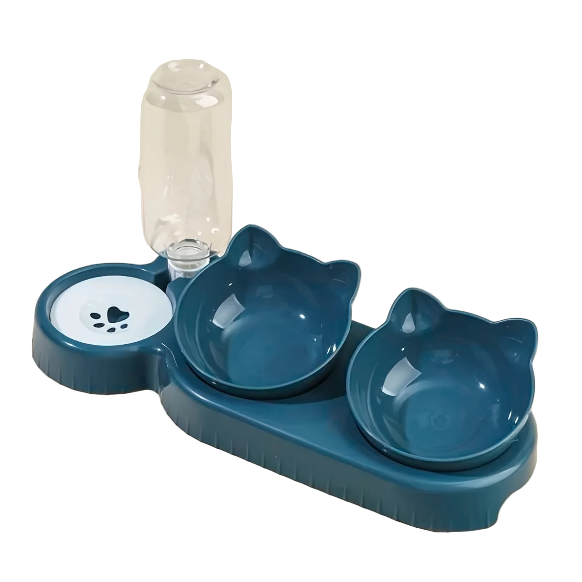 3-in-1 Katzen Napf Set mit Wasserspender
